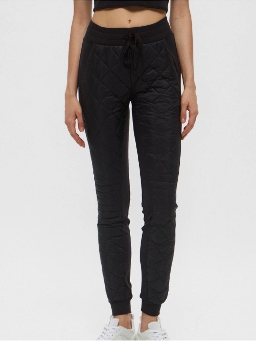 Alo Airbrush Moto Puffer Pant — Black XS